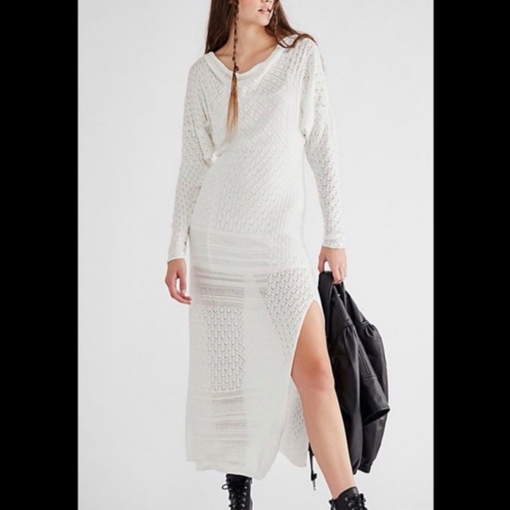Free People White Maxi Dress